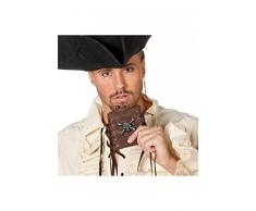 shoperama Flachmann mit Totenschädel für Piraten-Kostüm Schnaps-Flasche Seeräuber Zubehör Trinkflasche