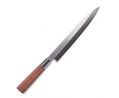 Japanisches Messer Sushi Lachs-Sashimi Yanagiba Messer Küchen Chef Fischfilet Messer-Qualität mit Holzgriff (Color : Red, Size : 10 inch Filleting Knives)
