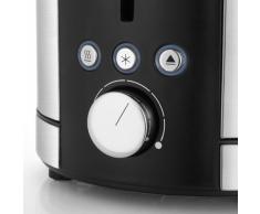 WMF LONO Toaster Doppelschlitz, XXL-Toast Brötchenaufsatz, 7 Bräunungsstufen Überhitzungsschutz 900 W Edelstahl poliert