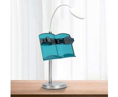 KELE Multifunktion Desktop Kochbuch Kochbuchständer Inhaber, Mit LED-leuchten Leseständer Easy Erwachsenen Student Ipad Restaurants Notebook Laptop ständertablette-A