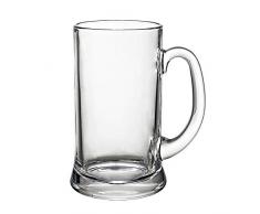 CRISTALICA Bierkrug Bierseidel Münster Masskrug bayrisches Bierglas Oktoberfest 1 Liter Glas