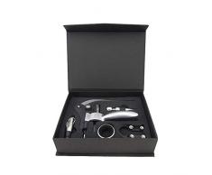 Weinöffner-Set, Kaninchen-Korkenzieher-Rotweinflaschenöffner, Weingießer, Weinflaschenverschluss, Folienschneider, Tropfring - 5 Stück