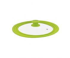 bremermann® Universal-Glasdeckel mit Silikonrand, 24/26/28 cm, mittel (Grün)