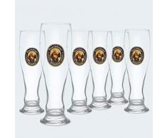 6 Stück Franziskaner Weissbier Gläser 0,5l