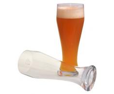 2 Weizenbiergläser mit 0,5 Liter Füllstrich # schwere Gläser # Gastronomiebedarf