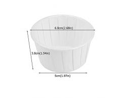 100 STÜCKE Backförmchen Cupcake Liners, Runde Kuchen Backförmchen Muffin Formen für Party Hochzeiten, Geburtstag Dekoration(# 1Weiß)