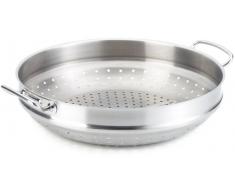 Fissler Dampfeinsatz zur passenden Wokpfanne original-profi collection – Edelstahl Dampfgarer für Induktion & alle Herdarten – 084-823-35-300/0 – Ø 35 cm