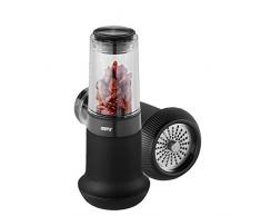 GEFU Chilischneider X-PLOSION, Chilimühle, leer, Gewürzschneider für Chili, extra scharf, schwarz