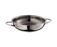 WMF Profi Servier-/ Bratpfanne 20 cm, Cromargan Edelstahl unbeschichtet, Induktion, spülmaschinengeeignet, backofenfest