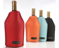 Le Creuset, Tragbarer Flaschenkühler für Wein oder Champagner, Orange, Wasserabweisender Stoff, WA-126