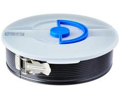 Zenker Springform 26 cm mit Deckel aus der Serie Pure, Backform mit Antihaftbeschichtung, runde Kuchenform mit Flachboden, to go Backform (Farbe: schwarz), Menge: 1 Stück