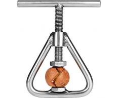 Anwenk Nussknacker Schwarzer Walnussknacker Edelstahl-Pekannuss-Cracker-Werkzeug Schwere Nüsse, schwarze Walnuss, Macadamianüsse, Haselnüsse, Paranüsse, Mandeln, Pekannüsse, Walnüsse