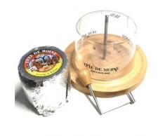 Komplett Set Käsehobel ganzer Laib Tete de Moine Classic Haube