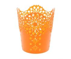 Desktop Aufbewahrung Eimer, Kunststoff Trash Can/Schreibtisch Organizer/Papier Mülleimer/Mülltonne Storage Bucket/Abfall Korb, Candy Farben Free Size Orange