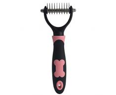 Dog Brush Pet Reinigungstierpflegekamm Pet Epiliergerät Brush (Color : Pink)