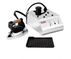 Lelit PS21 Dampf-Bügelstation, Edelstahl, Silberfarben, 23x32x30cm