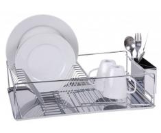 Abtropfgestell - Metall - Abtropfgitter - Abtropfkorb - Abtropfständer inkl. Besteckfach - Geschirrkorb