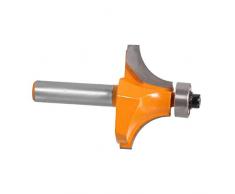 MXECO 8MM Abgerundeter Trimmfräser Bit Rundkante Formfräser Fräser Holzbearbeitung Filetmesser Fräser (gelb & Silber)