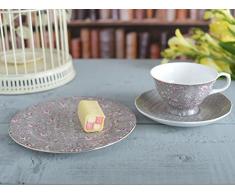 Katie Alice Ditsy Grey Floral Fine Bone China Afternoon Tea Gift Set 9 (Teeservice)