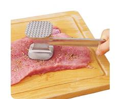 Demarkt Fleischklopfer Doppelseitig Fleischklopfer-Tool,Hammer von Fleisch Hammer,Startseite Schlägel Küchenhandwerk für Huhn,Rindfleisch,Schweinefleisch