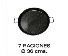 Paella Pfanne Stahl emailliert 36cm Durchmesser, Original aus Spanien!