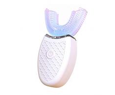 Elektrische Zahnbürste Aufladen, Ultraschall Modell Silikon Adult Electric Lazy Tooth Cleaner,White