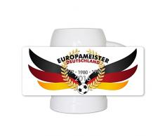 Fussball-Bierkrug mit Deutschland-Motiv für Fans - Fan-Bierkrug - Deutschland-Krug - Bier-Humpen