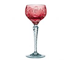Spiegelau & Nachtmann, Weinglas mit Schliffdekoration, Kristallglas, 230 ml, Traube, 0035950-0, Goldrubin, Rot