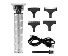 Surker Haarschneider für Männer Electric Pro Li Outliner T-Klingenschneider für Männer Akku-Haarschneidemaschine Barbershop (Silber)