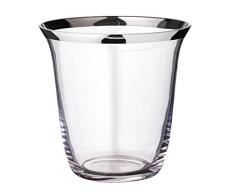 Weinkühler Kristall mit Platinrand Sektkühler 23cm