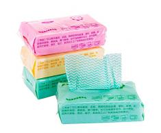 Comfysail 4 Packungen Einmal Extraktionsstil Küchen Reinigen Tücher Abwaschtuch Geschirrtuch Geschirrtücher