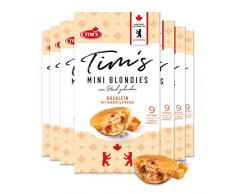 Tims Mini Blondies 7x 200 g I Mini Gebäck mit Karamell Vanille Geschmack I Einzeln verpackte, saftige Küchlein ohne Konservierungsstoffe I Traditionelle kanadische Backwaren Made in Germany