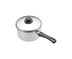 Kitchen Craft Tiefer Edelstahl-Stieltopf mit Deckel, 12 cm