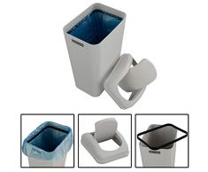 Ordate 10 l Abfalleimer Abfallsammler Mülleimer Kunststoff Schwingdeckel, 1 Packung