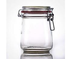 Flaschenbauer- 12 Drahtbügelgläser 800ml verwendbar als Einmachglas, zu Aufbewahrung, Gläser zum Befüllen, Leere Gläser mit Drahtbügel