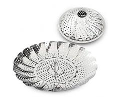 Heerda Dampfgarer Einsatz für Topf - Edelstahl Gemüse Steamer Kochen Dämpfkorb für Gemüse, Kochtöpfe und verschiedenes (9 Zoll)