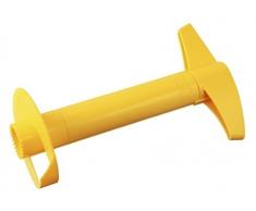 Fackelmann Ananasschneider, Schäler und Entkerner für Ananas, Fruchtentkerner mit scharfer Klinge (Farbe: Gelb), Menge: 1 Stück