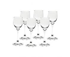 CRISTALICA Likörglas 6er-Set Condor Optik 70ml Schnapsglas Likörkelch Wodka Bleikristall