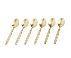 GRÄWE® 6 Stück Mokka- Espressolöffel Farbe Gold