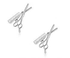 S&E Brosche Mehrzweck Kreative Pullover Brosche Pins Kleidung Dekoration Schere Kamm Brosche 2 stücke