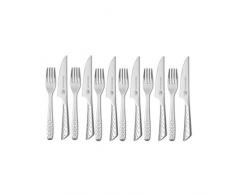 Weber Deluxe Steakbesteck Set, 12-teilig, Edelstahl