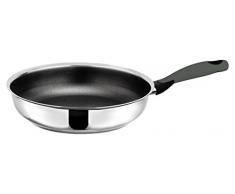 Ottoni Fabbrica Pfanne 28 cm Titanium Durit Protect Pro, Edelstahl poliert