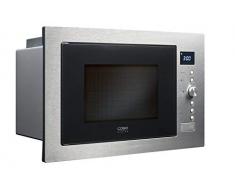 CASO | EMCG32 3-in-1 Einbau-Mikrowelle mit Grill und Heißluft 2500W | Backofen-Funktion, 140 - 230°C, 60cm breit, 32L, Edelstahl gebürstet