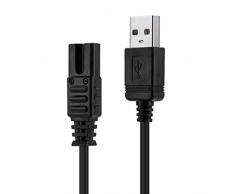 Aukru USB Ladekabel Netzkabel Ersatzkabel für KYG Haarschneidemaschine Elektrischer Haarschneider Bart Trimmer Herren Präzisionshaartrimmer