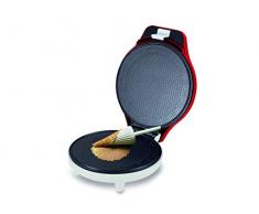 Beper - Hörnchen-Automat, Eis-Waffel-Eisen, 18 cm Antihaft-Platte, Leistung 700 W, Form für Eistüten/Hörnchen als Zubehör enthalten - Rot / Weiß