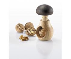 Westmark Nussknacker mit Schraubzwinge, Pilzform, Buchenholz, Länge: 9,5 cm, Holzi, Braun, 16772270