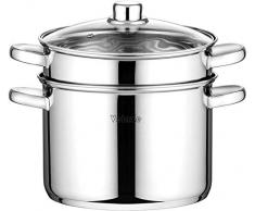 ZGYQGOO Spargel Topf Edelstahl Classic 4 L Gemüse Spargel Dampfgarer Topf mit Korb und Deckel Nudeln Kochfeld Dampfgarer Herd Halogenöfen (Farbe: Nudeltopf)