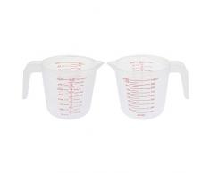 F Fityle 2 Stücke 250 Ml / 500 Ml / 1000 Ml Tiernahrung Messlöffel Hundefutter Messbecher Katzenfutter Wasser Scooper Löffel - 1000 ml