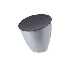 Mepal Abfallbehälter Calypso, Plastik, Silber, 17.5 x 18.4 cm