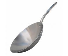 DE BUYER Wok, Edelstahl, Silber, 10 cm